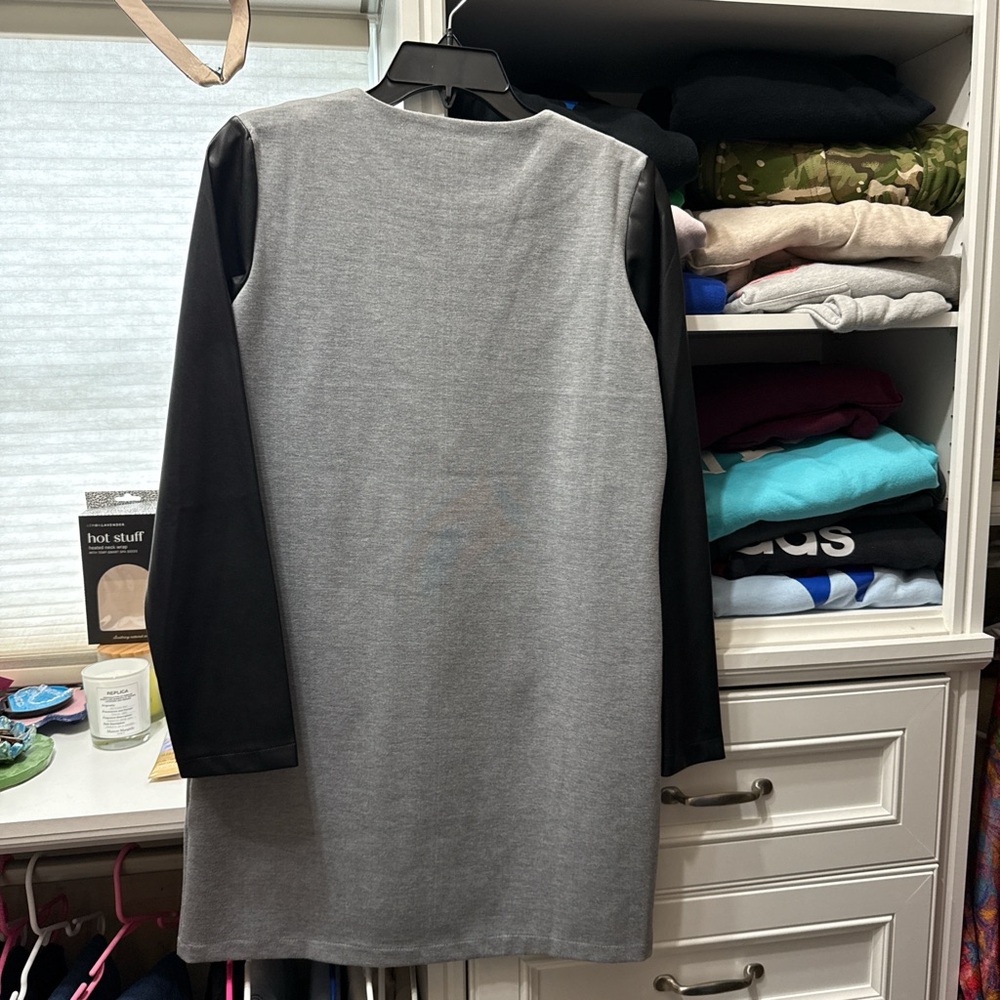 Pink Martini Gray and Black Long Sleeve Dress